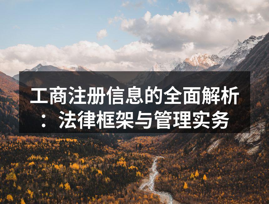 工商注册流程图示
