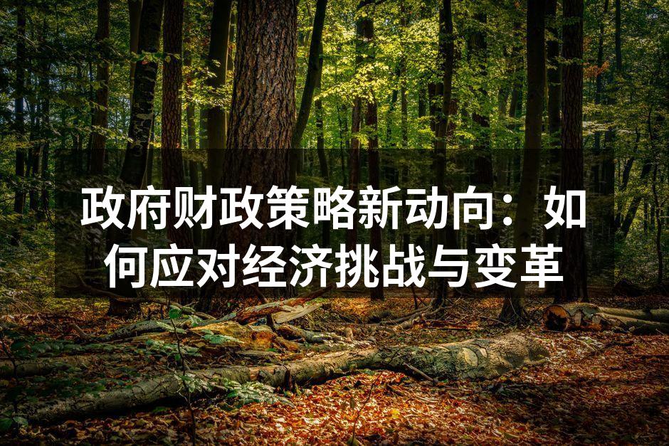 政府财政策略新动向