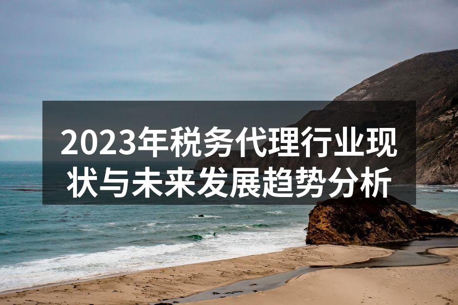2023年税务代理行业现状与未来发展趋势分析